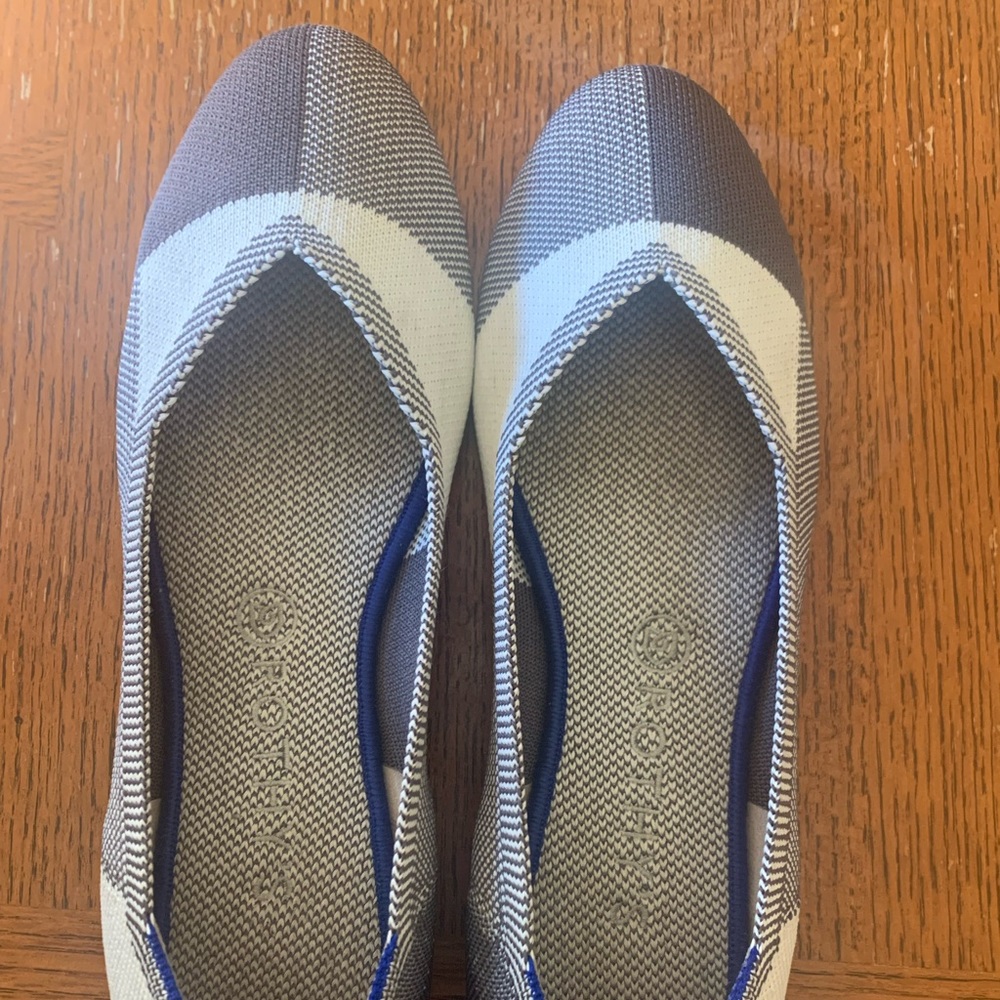 Rothys Captoe Flats Dove Grey Women's- Rare- Size 10